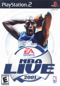 NBA Live 2001 PAL Playstation 2 PAL box art